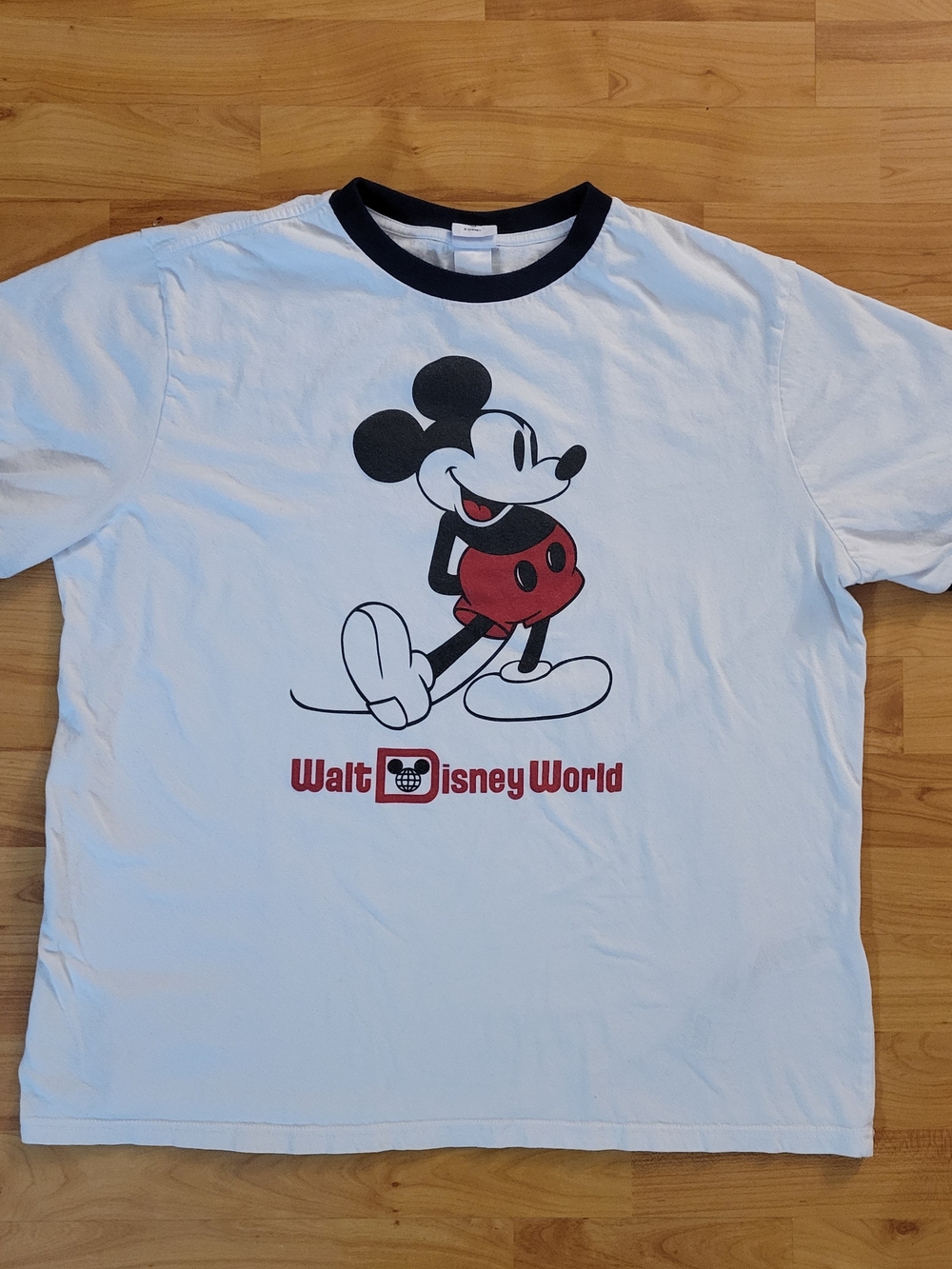 Walt Disney World Mickey Mouse Retro Style Ringer Tee -  L/XL